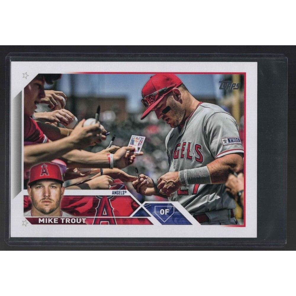 Mike Trout SP 2023 Topps Flagship Collection Variation #OTCSP-1 Oversized Angels